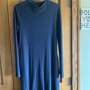 Navy light sweater dress